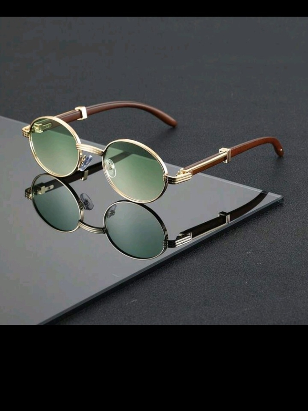 Men Rounded Glasses With Color. - Picture 2 of 2